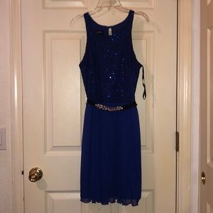Navy/ purple dress